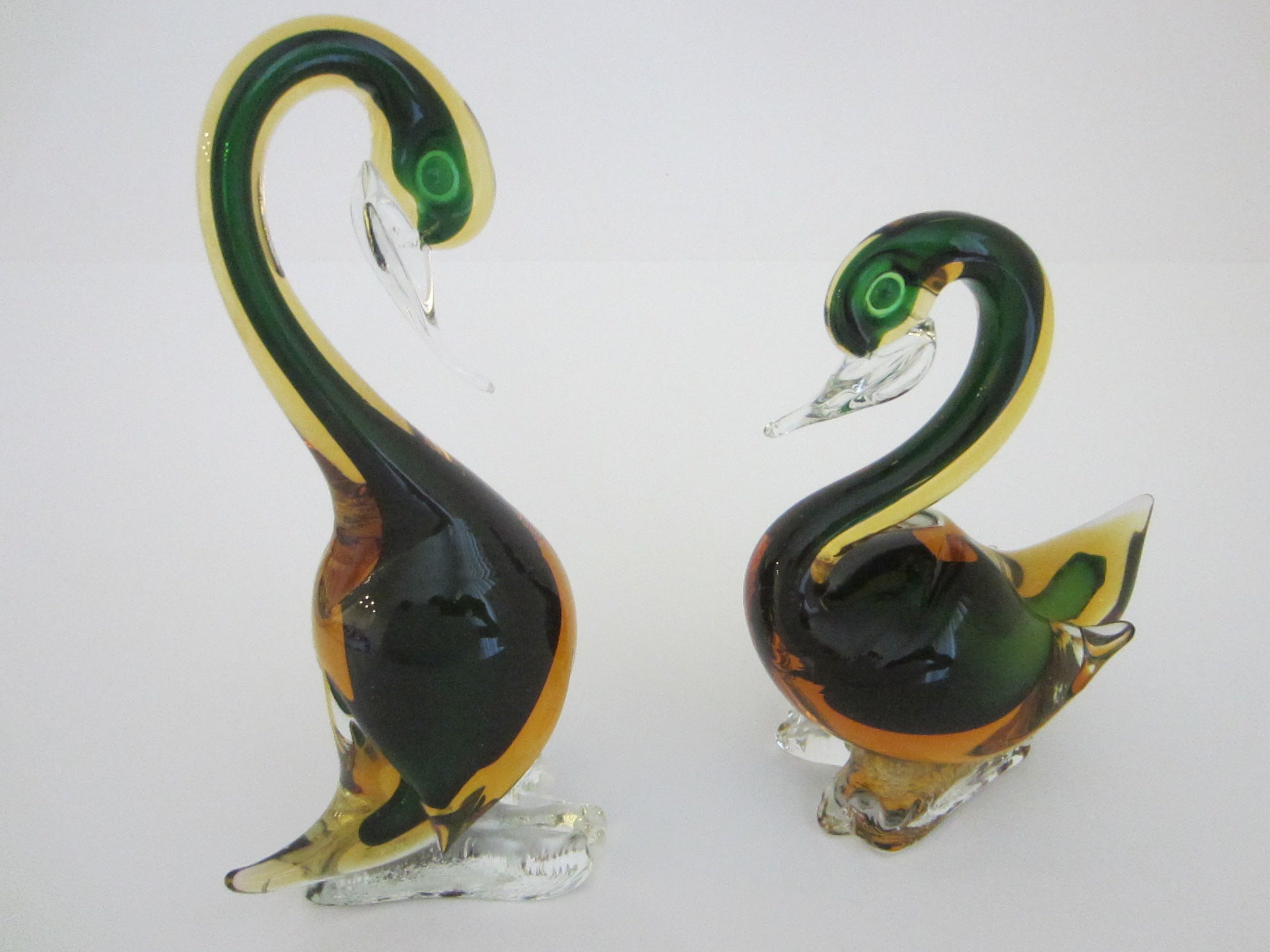 DUCKLING GOSLING FIGURINE IN MILLELFIORI AND GOLD - popular Duck ORIGINAL MURANO GL