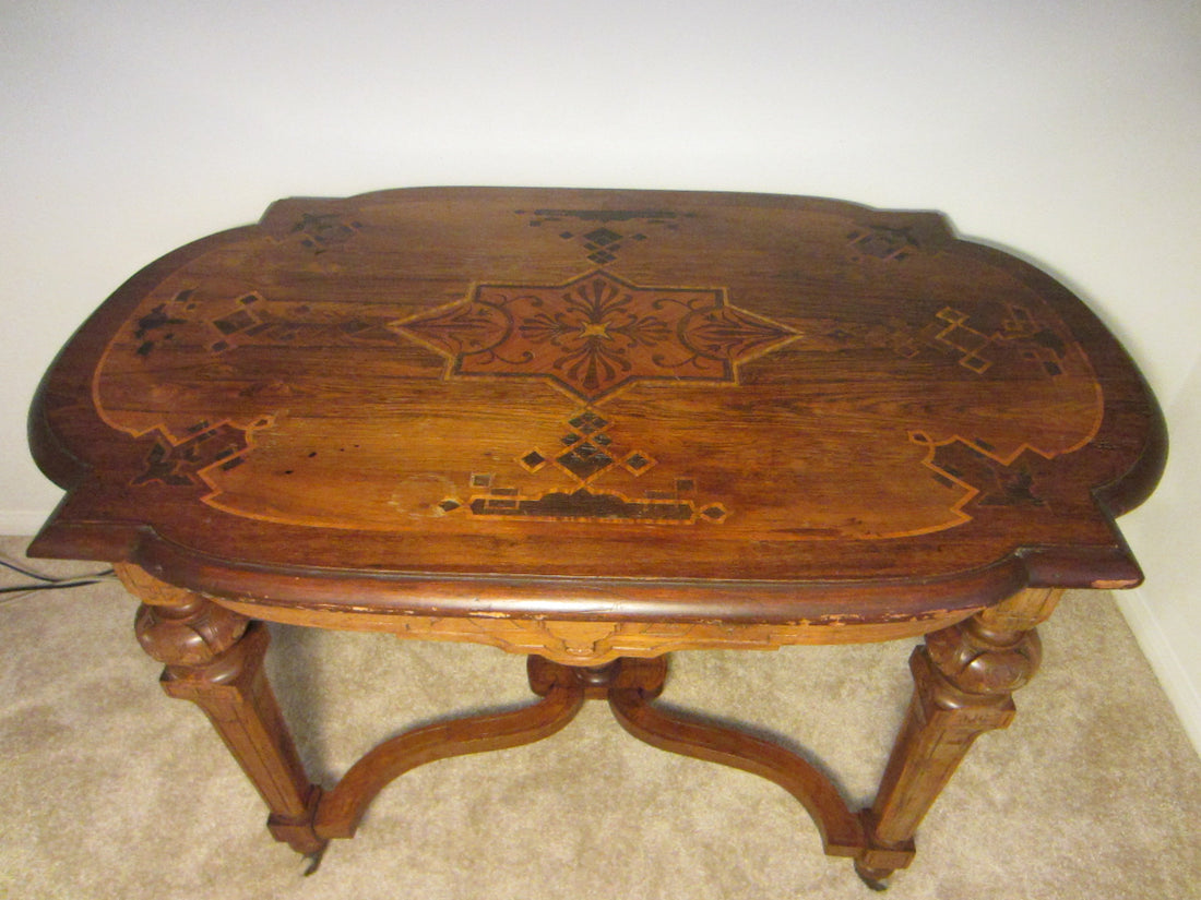 Antique French Library Table 