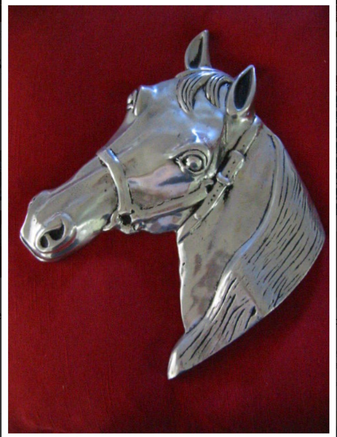 Equestrian Pewter Horse Head