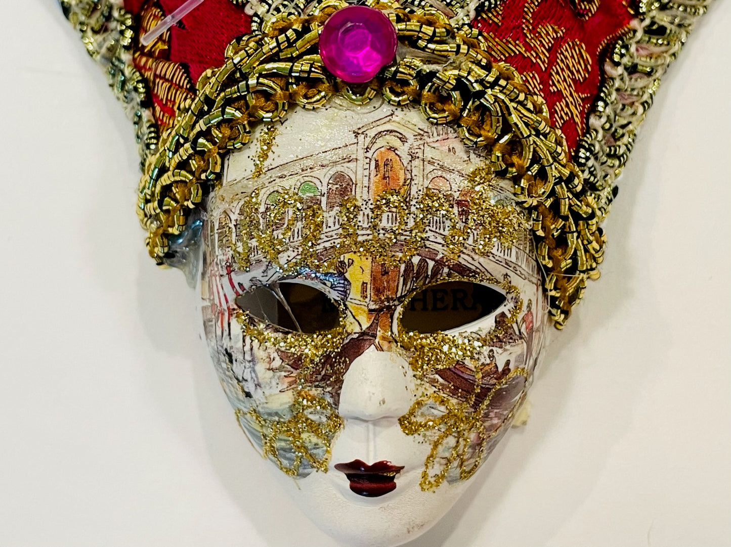 Maschera Styled In Italy Venetian Hand Made Traditional Art