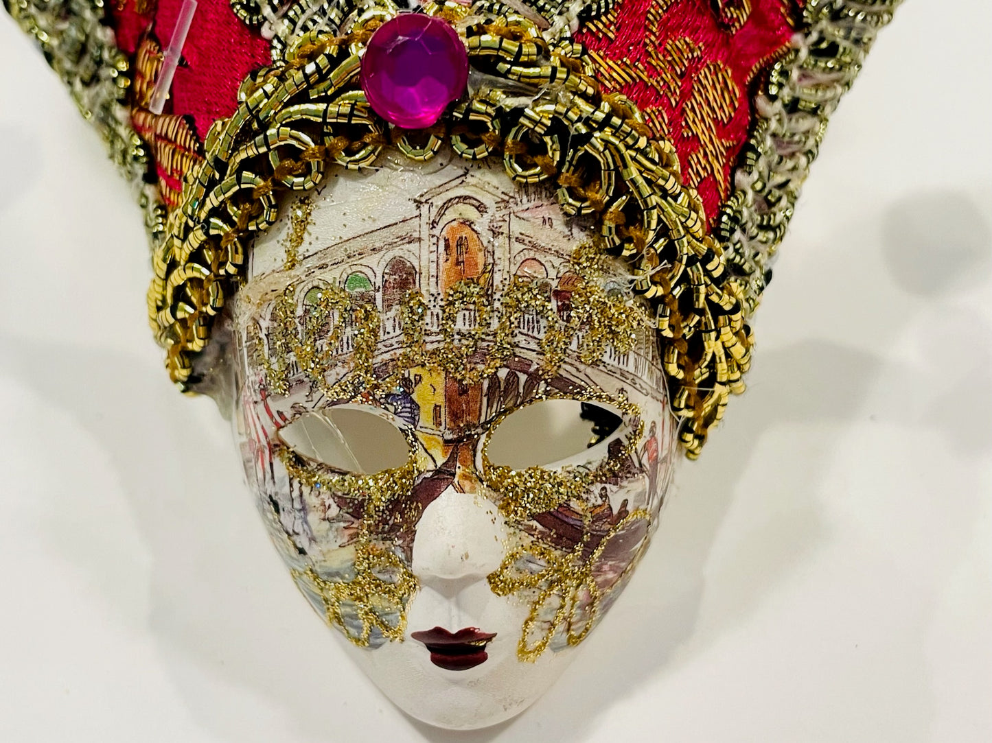 Maschera Styled In Italy Venetian Hand Made Traditional Art