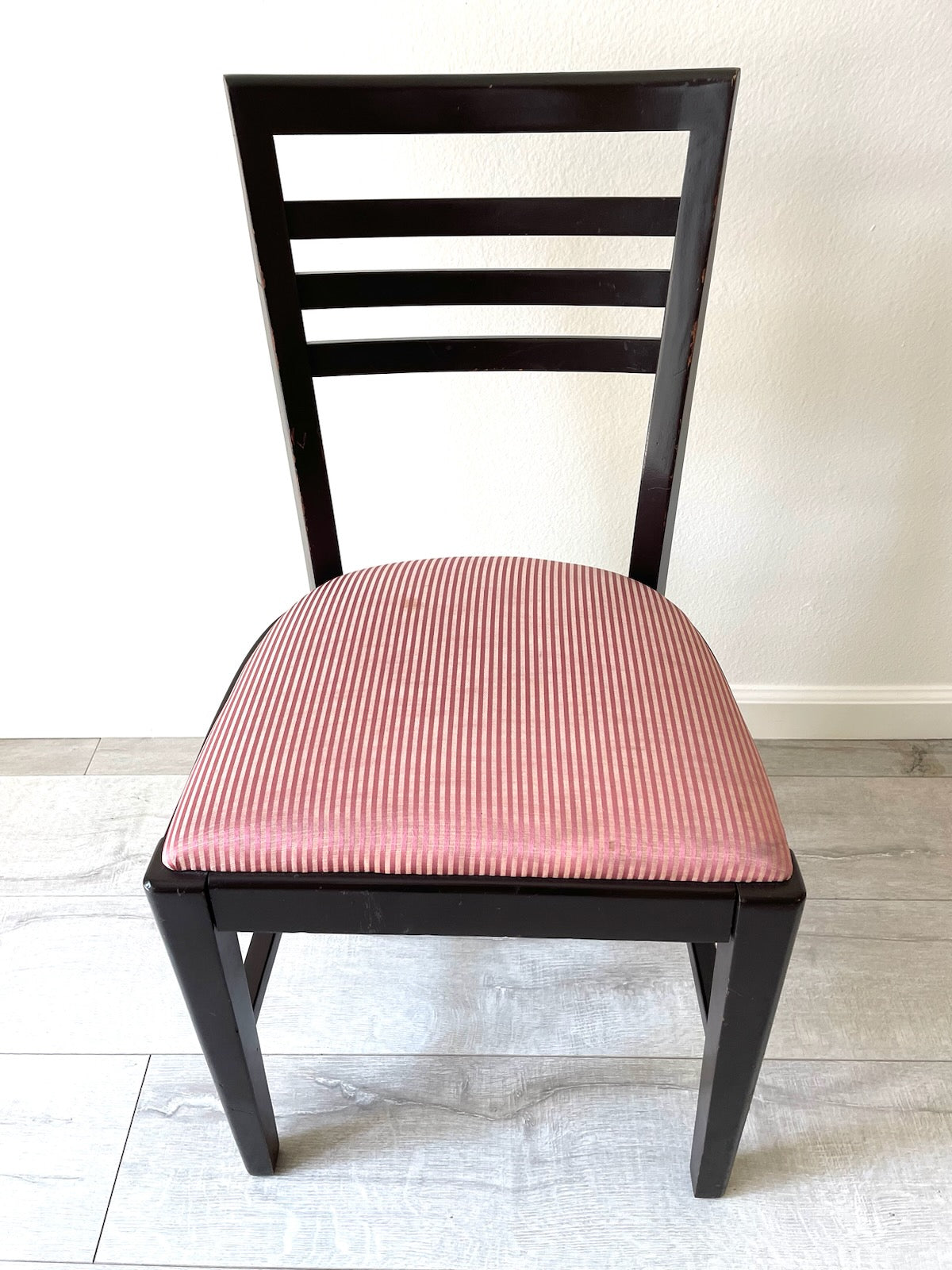 Mid Century Modern Ladder Back Upholstered Accent Chairs