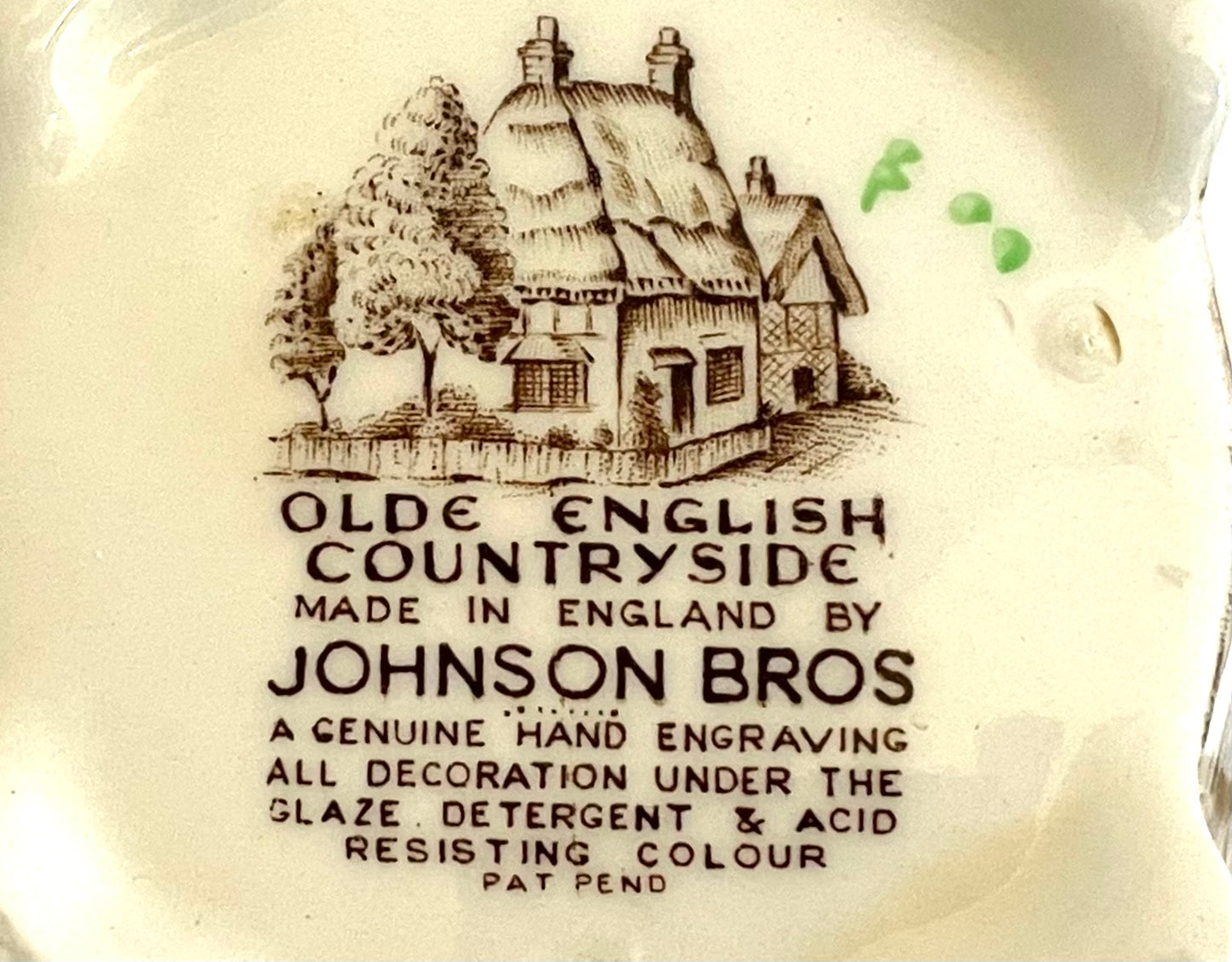 Johnson Bros Olde English Countryside Hand Engraving Teapot