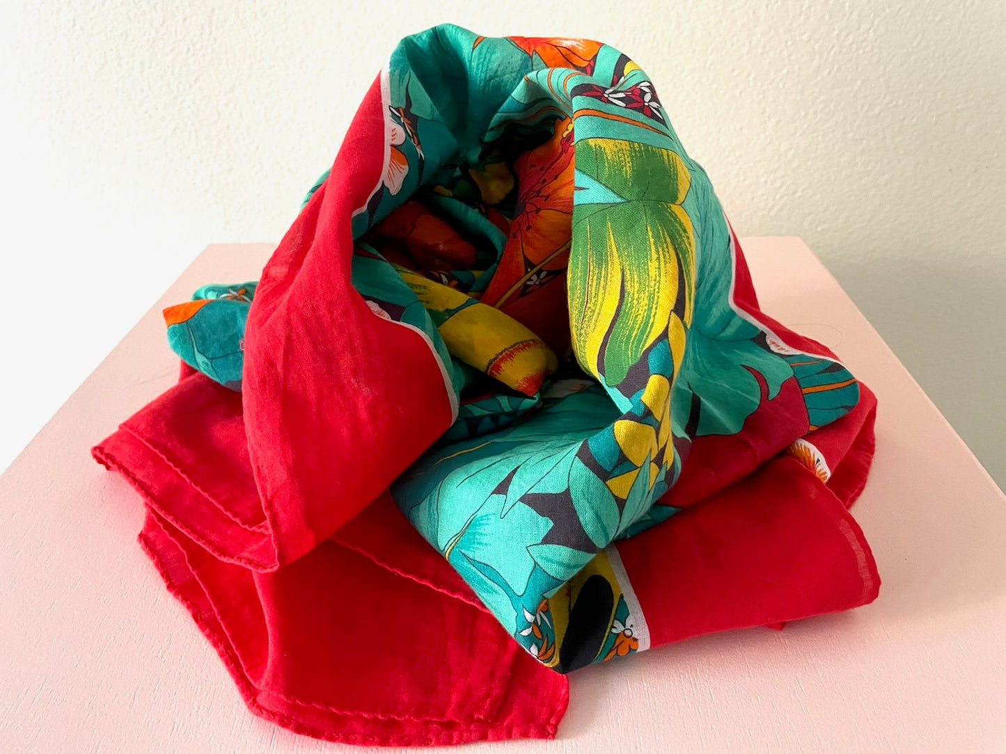 Tropical Scarf Made In Italy For Bullocks Wilshire