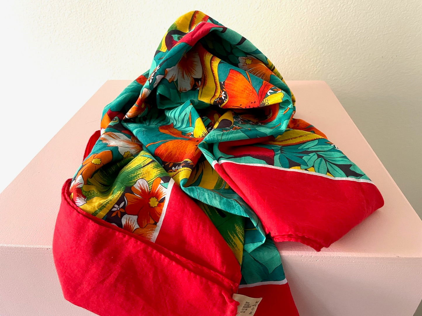 Tropical Scarf Made In Italy For Bullocks Wilshire