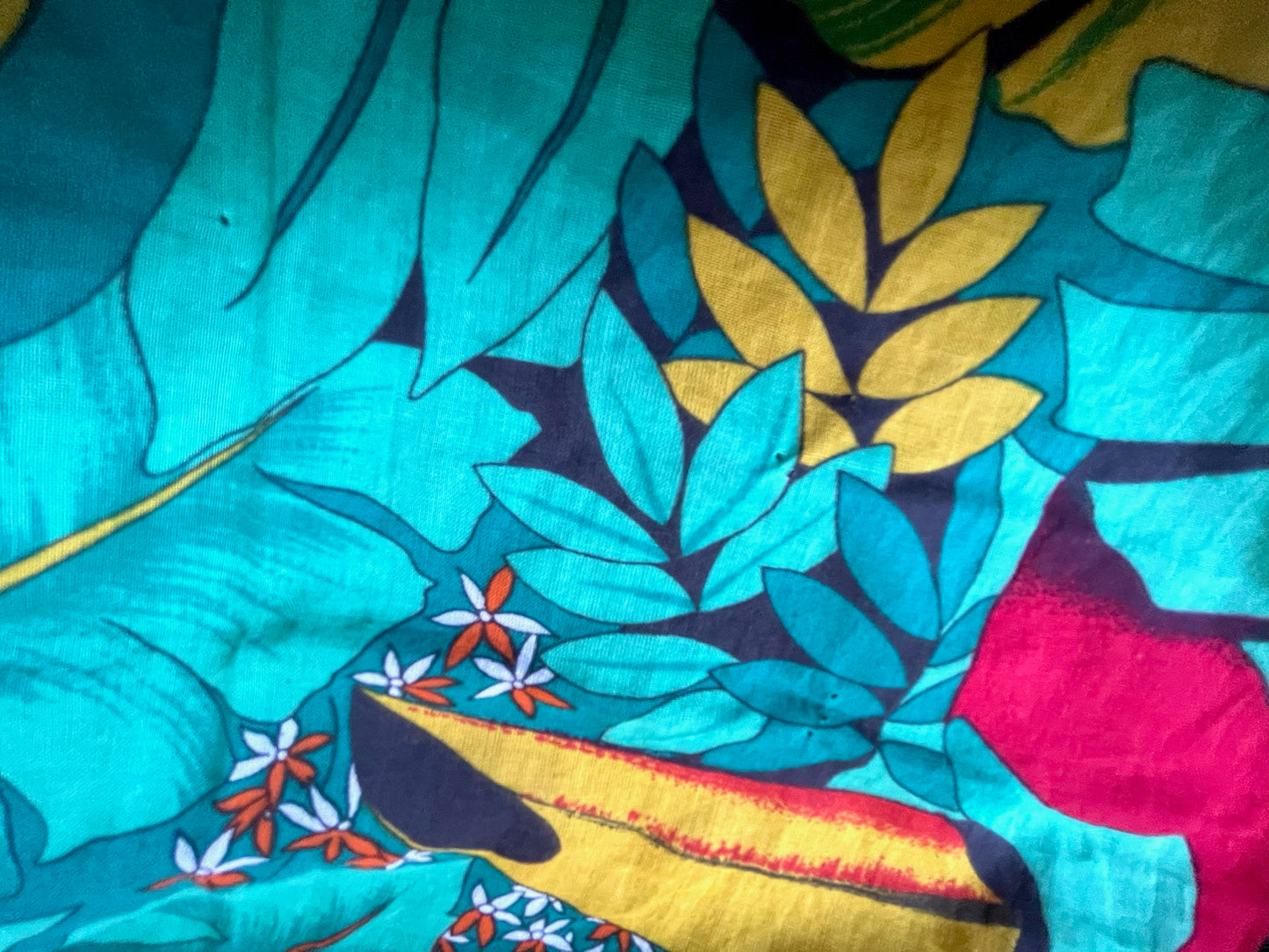 Tropical Scarf Made In Italy For Bullocks Wilshire