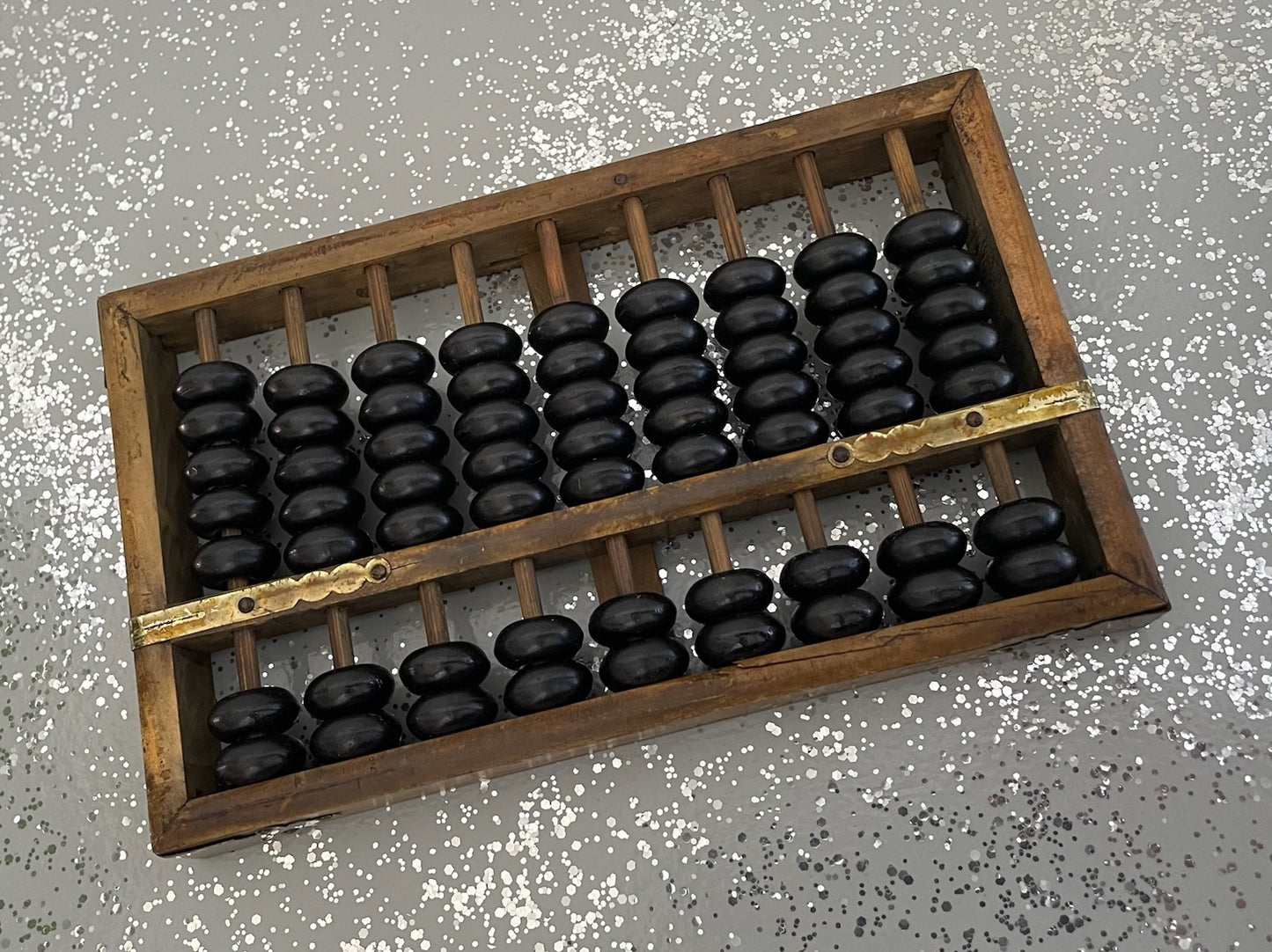 Abacus Black Beads Old Style Calculator