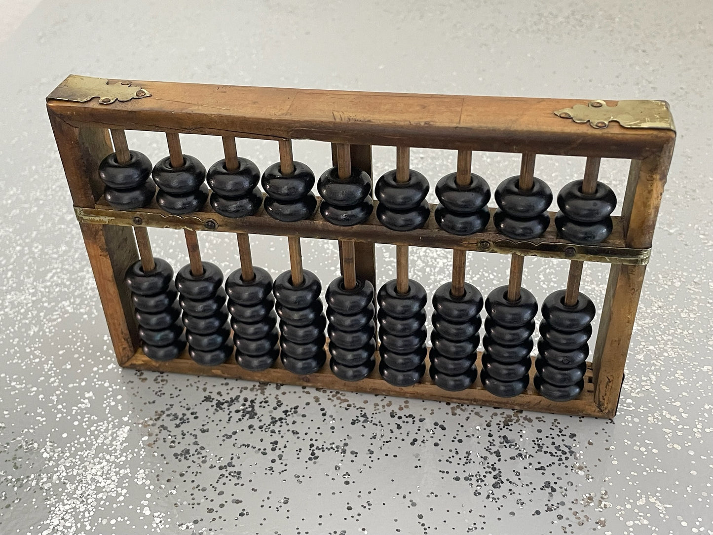 Abacus Black Beads Old Style Calculator