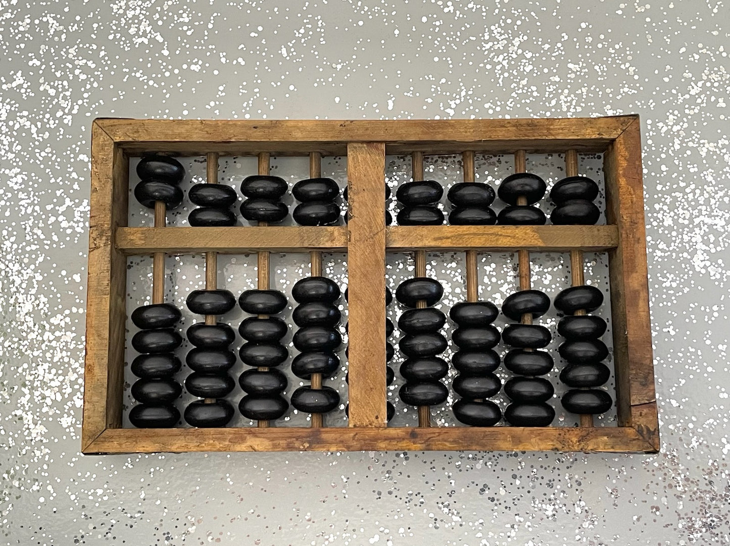 Abacus Black Beads Old Style Calculator