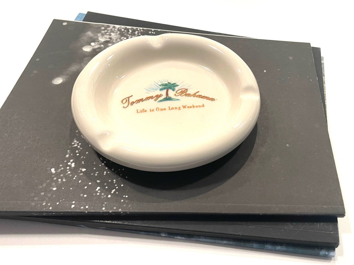 Tommy Bahama Ceramic Ashtray Palm Tree Made in Italy