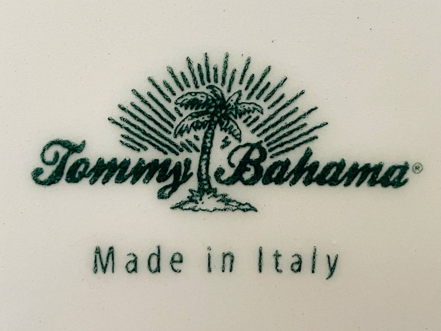 Tommy Bahama Ceramic Ashtray Palm Tree Made in Italy