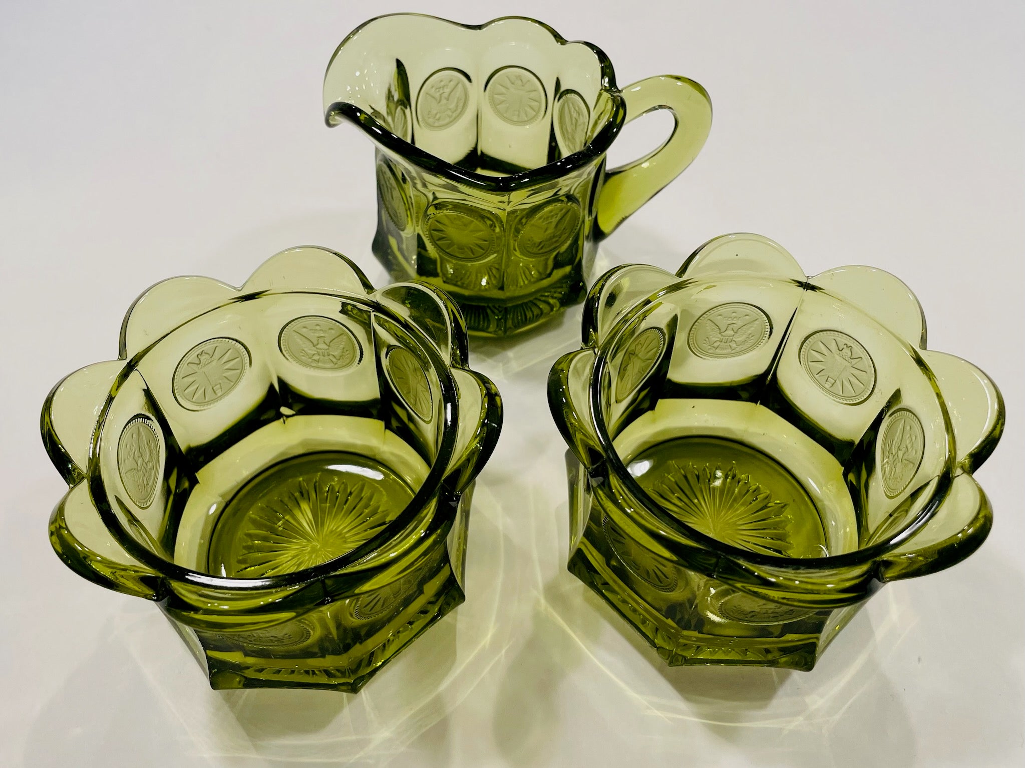 Vintage Fostoria Coin Glass outlets Set