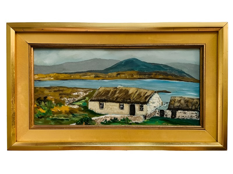 Seaview Mountain View Beach House Painting On Canvas 