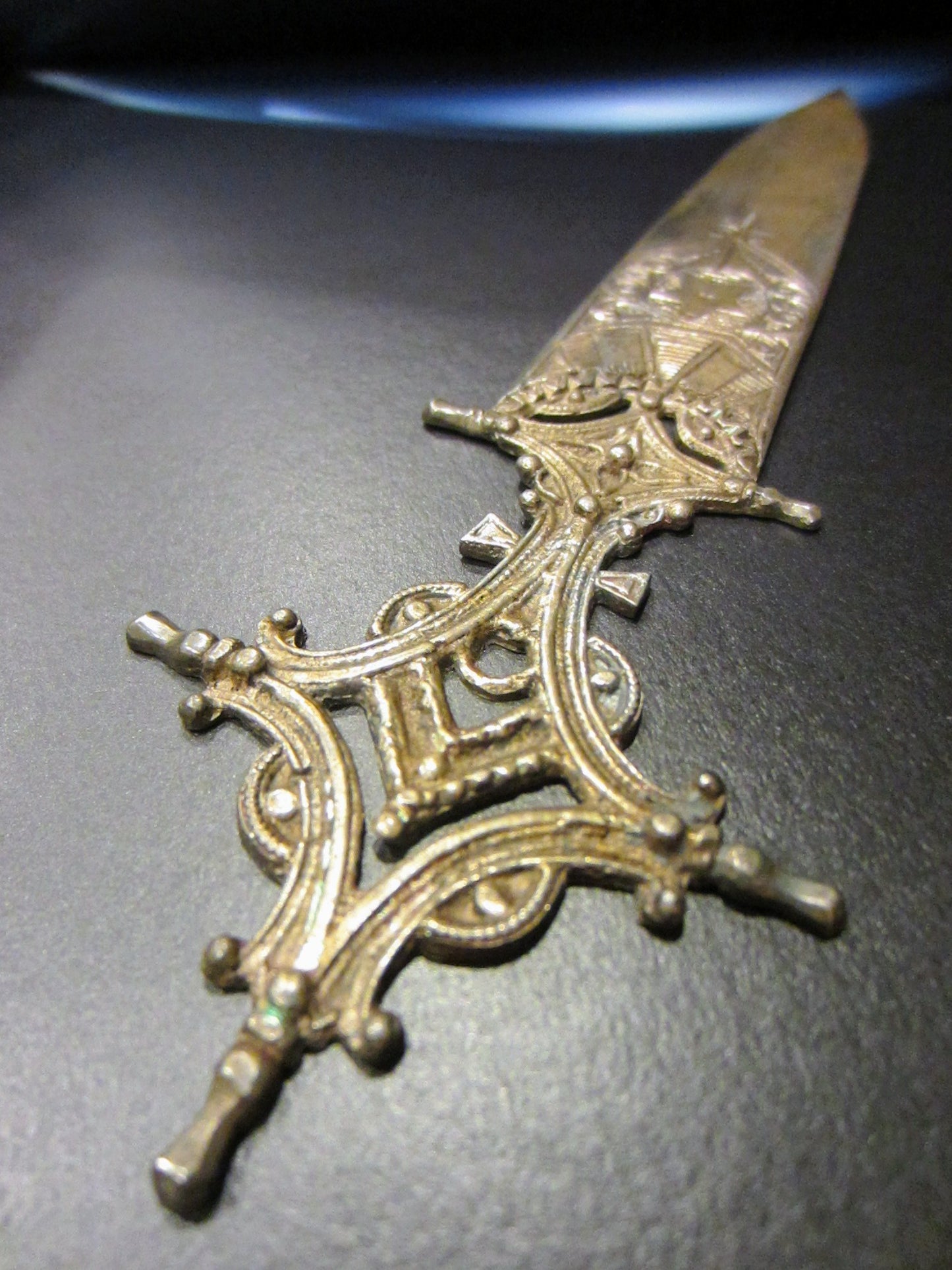 Rococo Style Bookmark Filigree Letter Opener Engraving Star