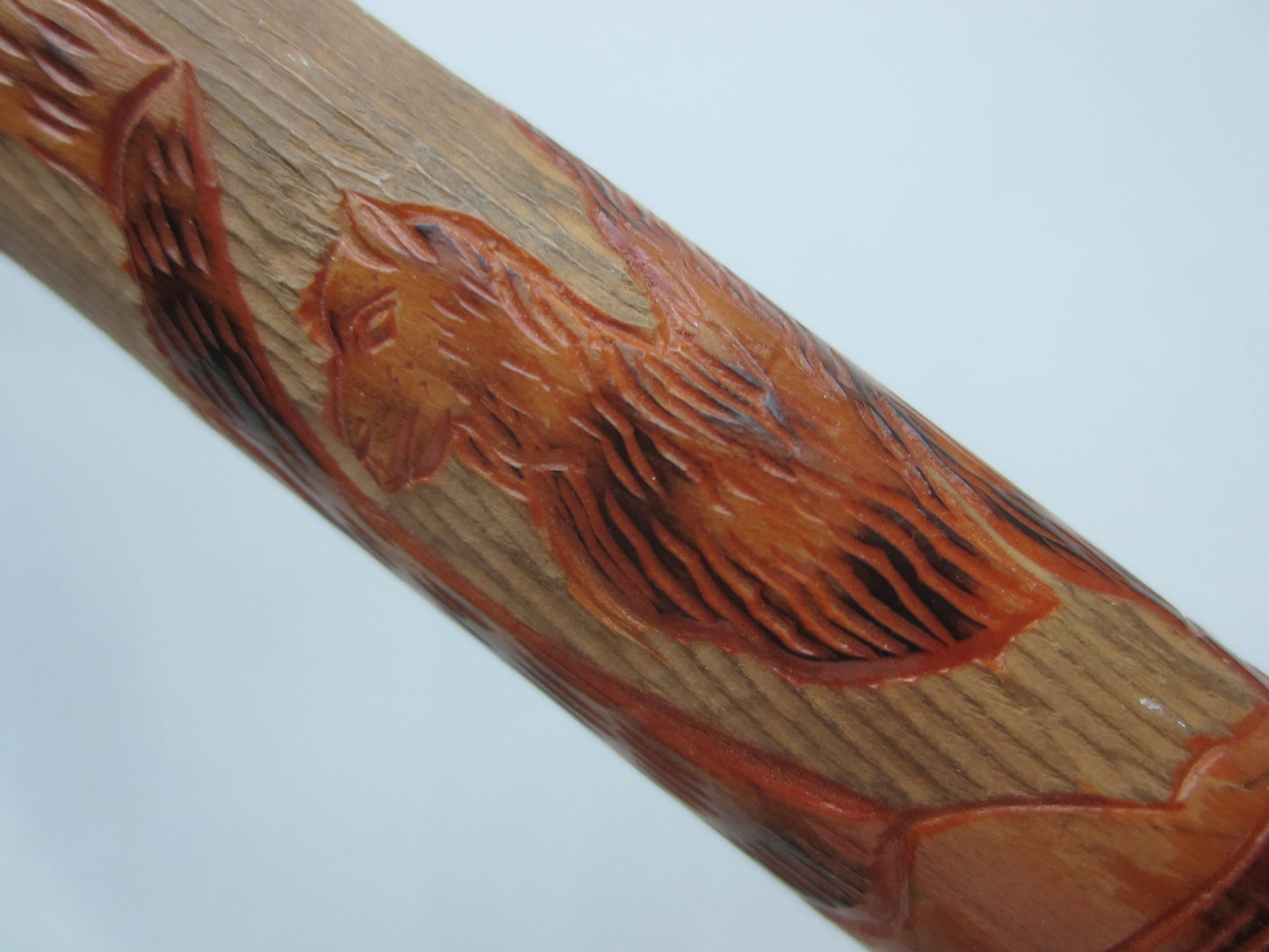 A Folk Art Hand Carved Figurative Cane Walking Stick