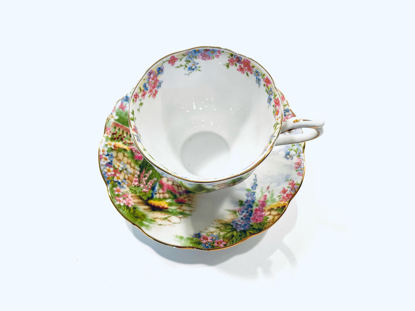 Royal Albert Bone China English Teacup Saucer Kentish Rockery