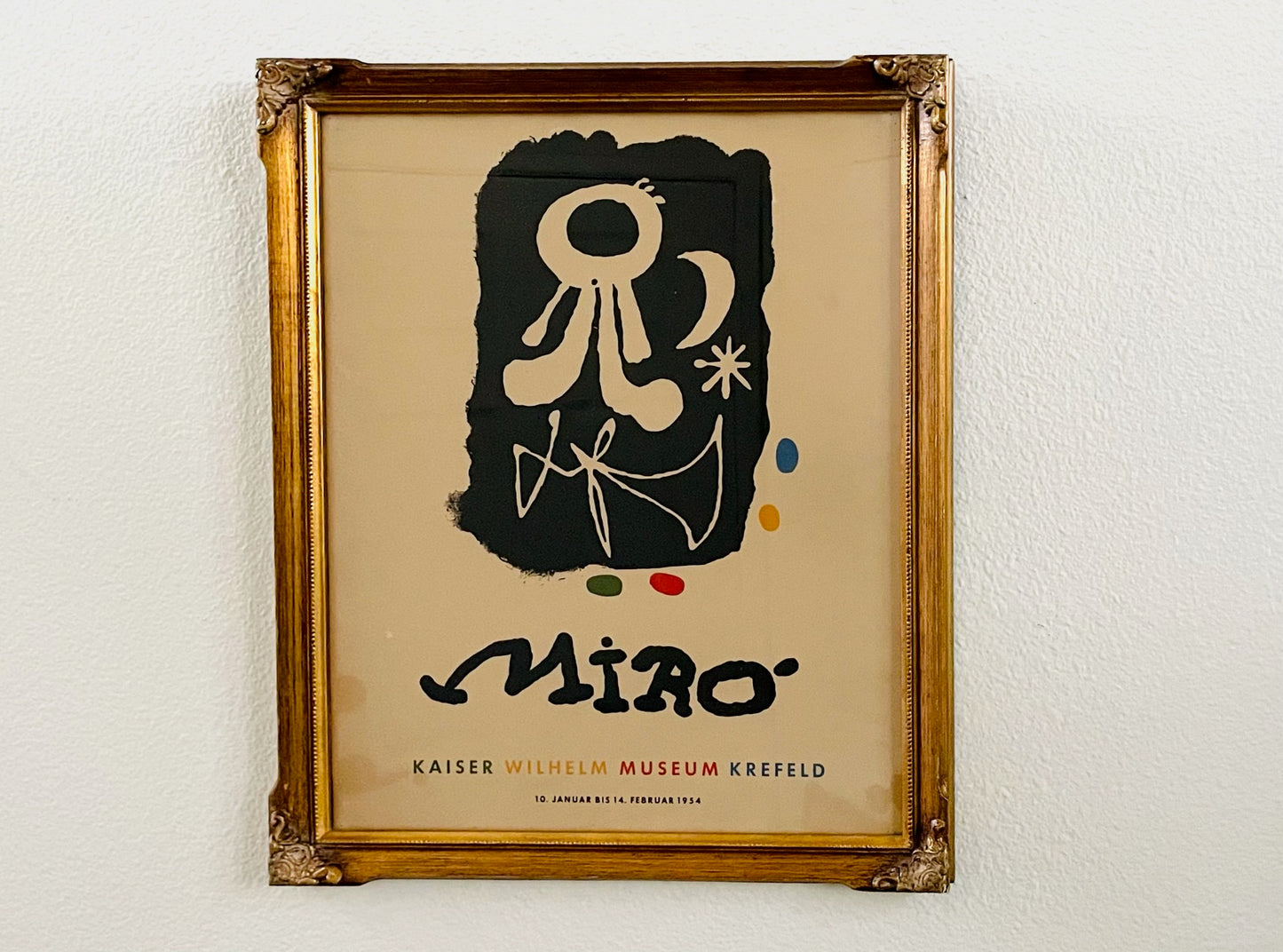 Joan Miro Mid Century Modern Exhibition Poster