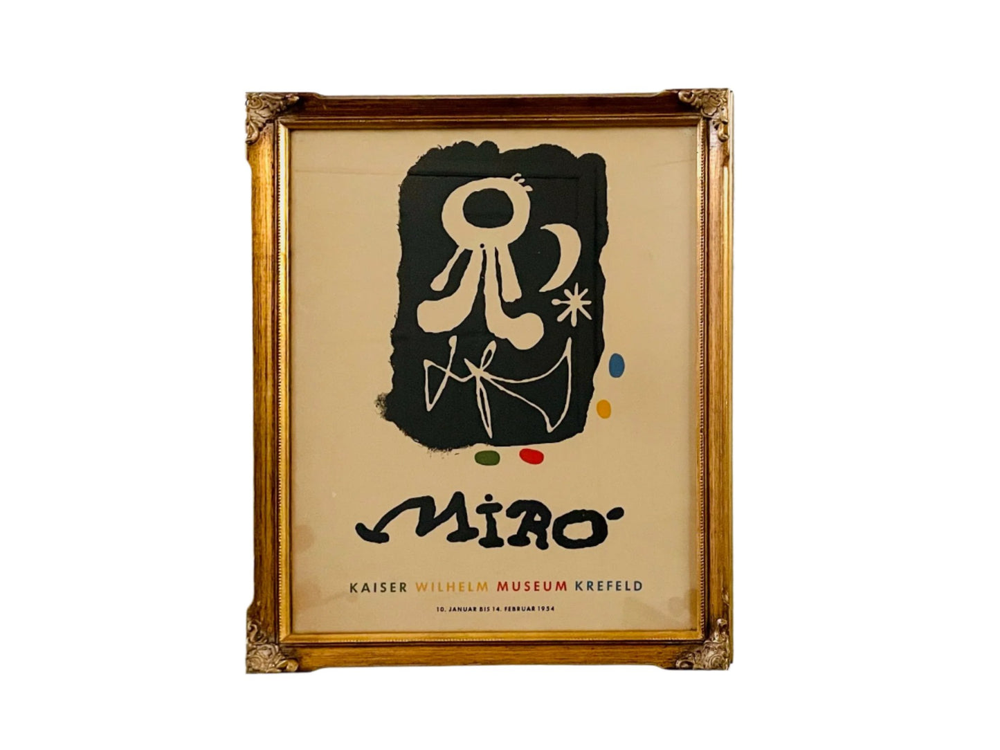 Joan Miro Exhibition Abstract Framed Poster 