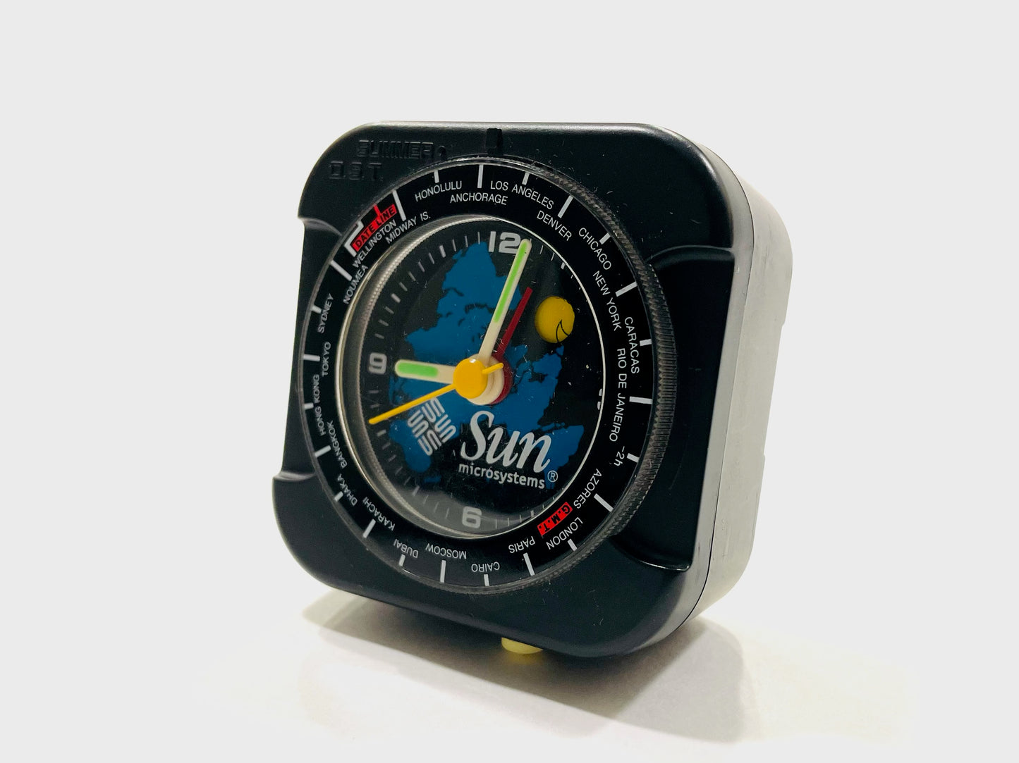 Sun Microsystems Quartz International Time Alarm Travel Clock Made in USA