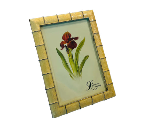 Contemporary Golden Enamel Lawrence Picture Frame 