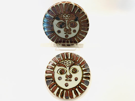 El Palomar Mexico KE Ceramic Moon Face Trivets