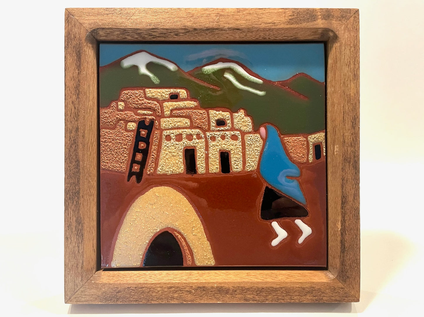 Abstract Geometric Hand Painted Tile Of Albuquerque New Mexico