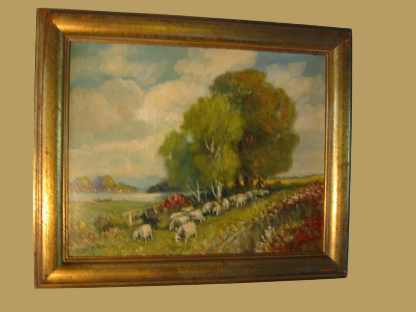 Continental Landscape Oil On Canvas Signed Titled Sheppard