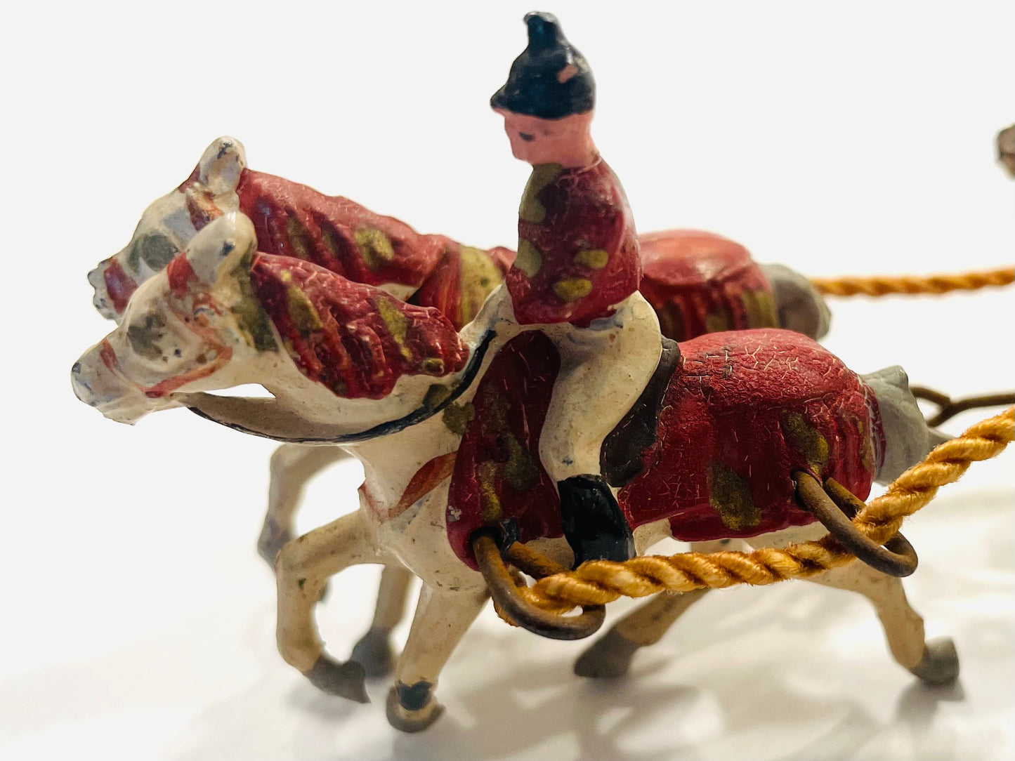 Johill Company Antique English Equestrian Hollocast Soldiers On Horses