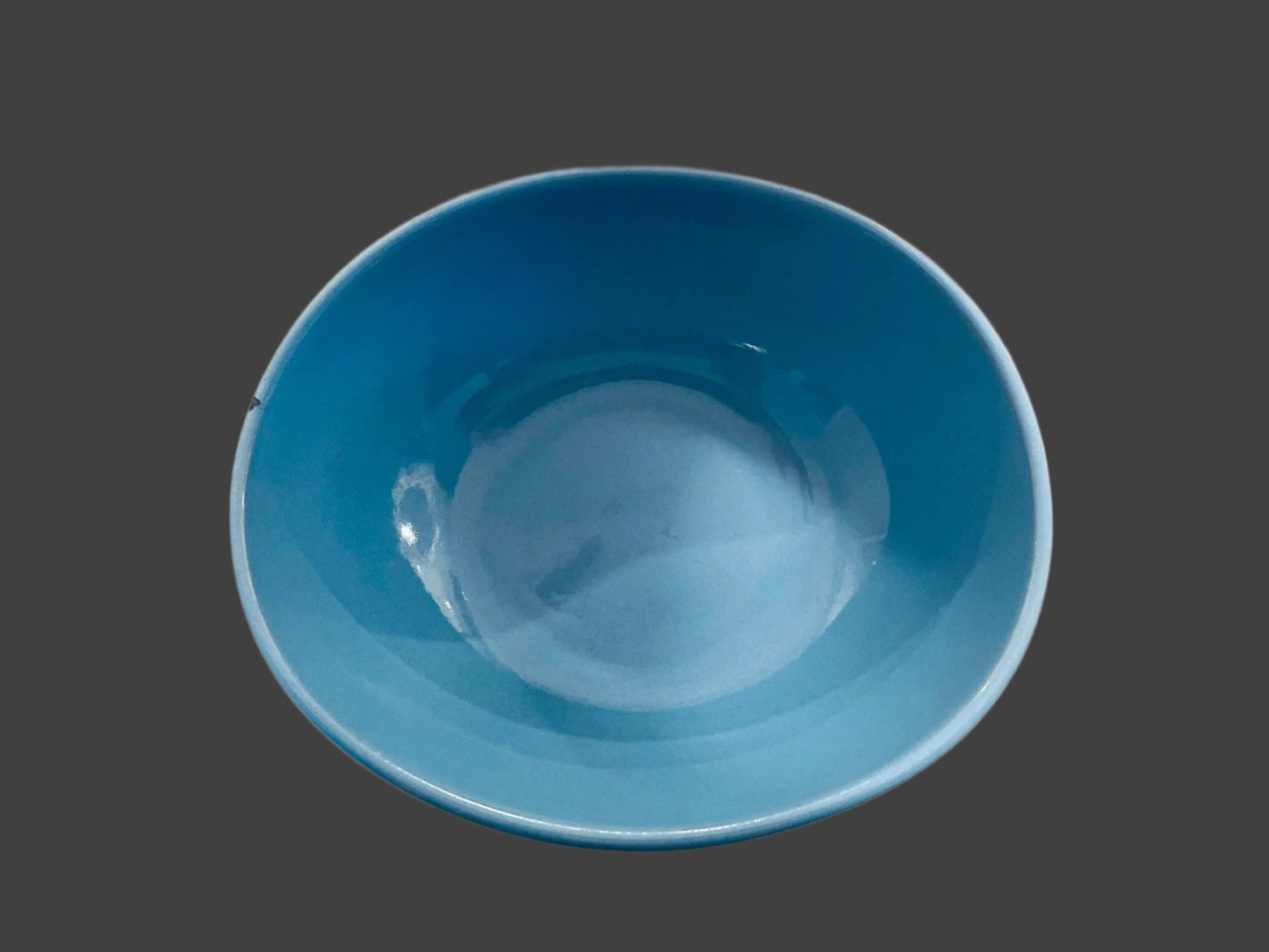 Ugns Elfast Blue Ceramic Signed Numbered Mid Century Modern Sweden Bowl