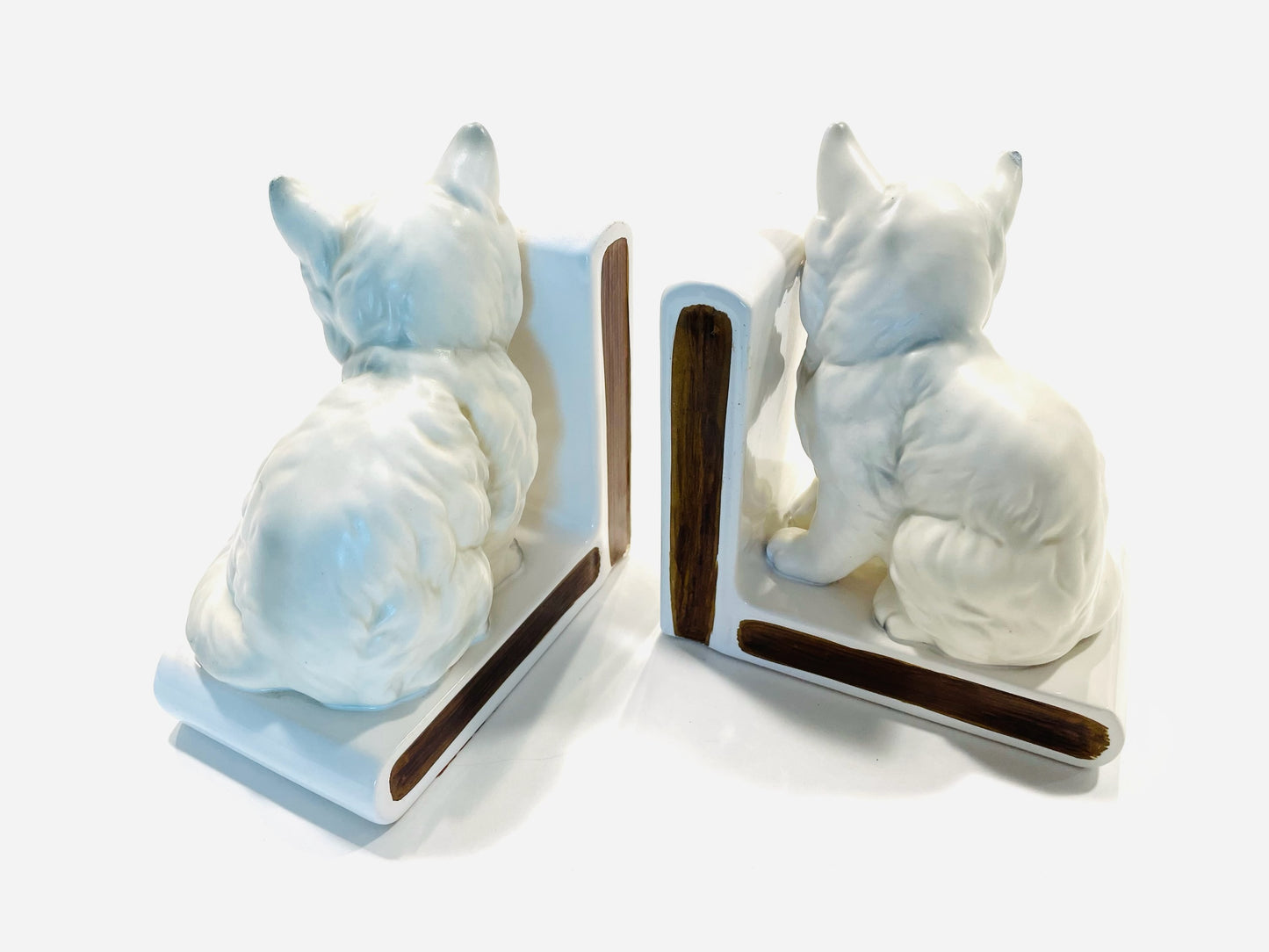 Lefton Cat Bookends Excusively Made In Japan Mid Century Statues