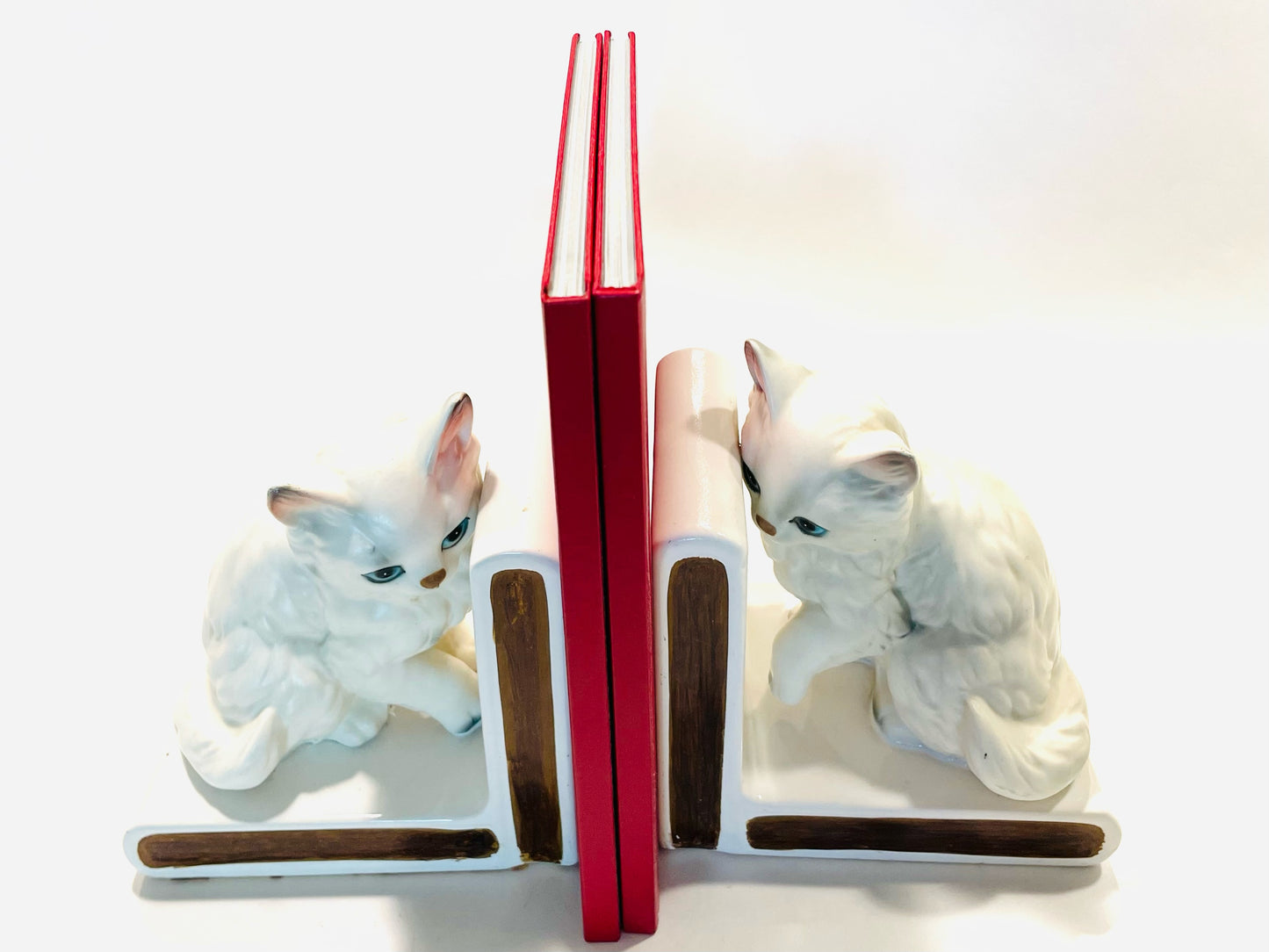 Lefton Cat Bookends Excusively Made In Japan Mid Century Statues