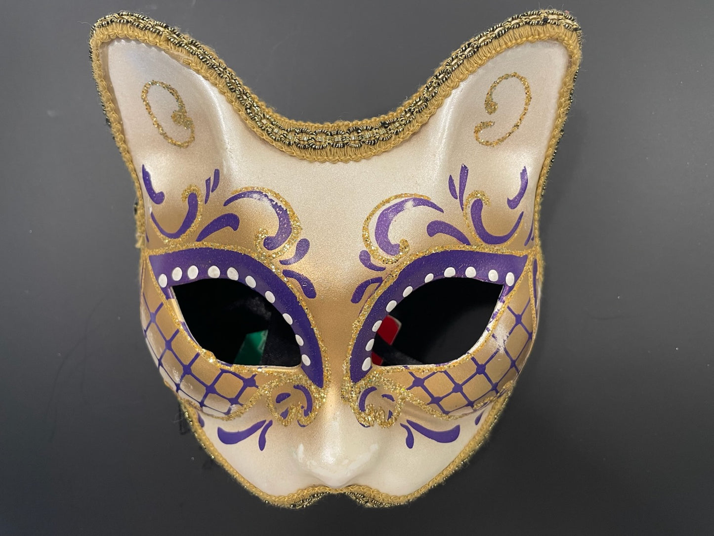 La Maschera Del Galeone Hand Painted In Venice Italy Masquerade Cat