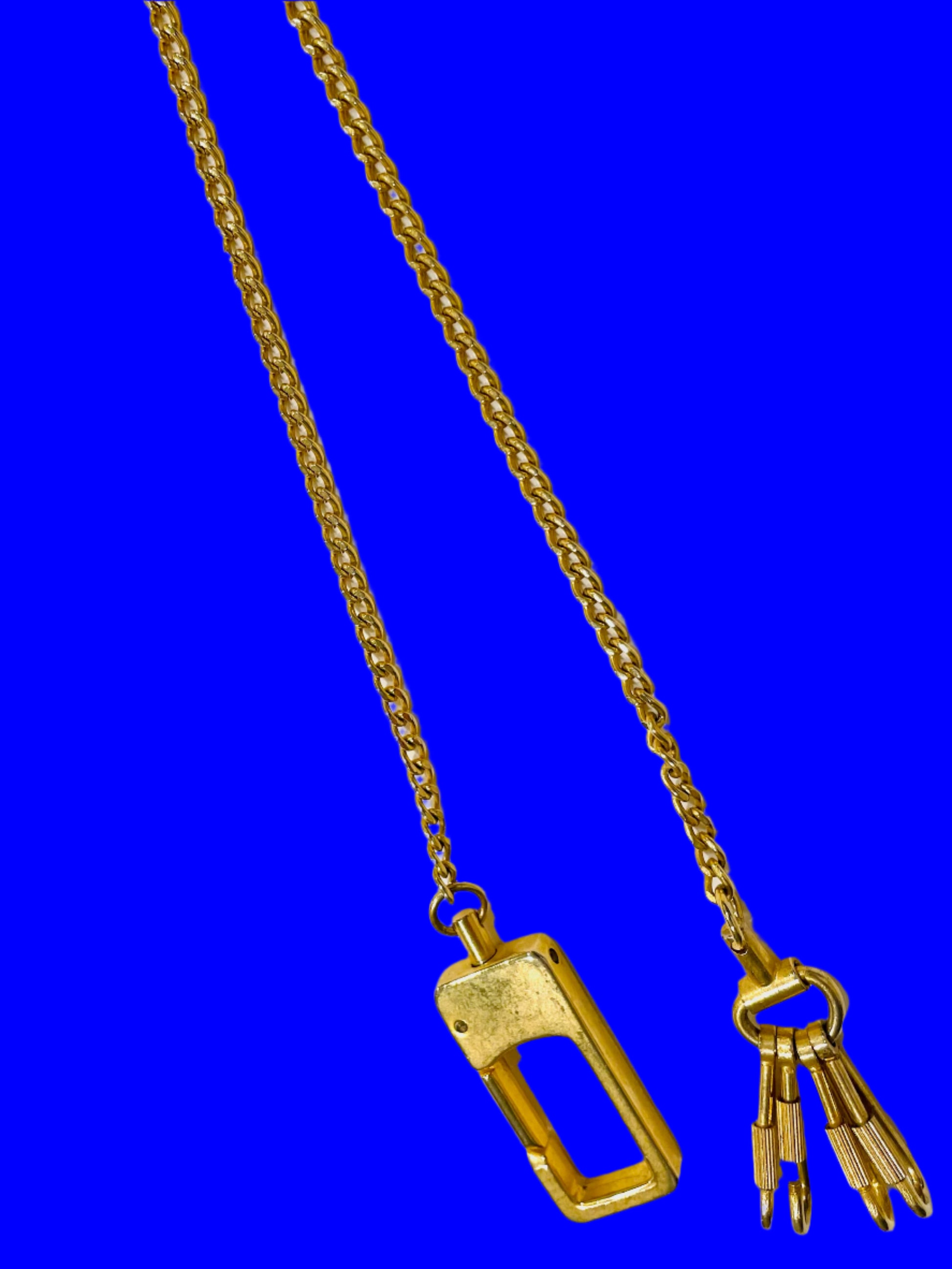 A Solid Brass Belt Hook Link Chain Key Holders Unique Hallmark