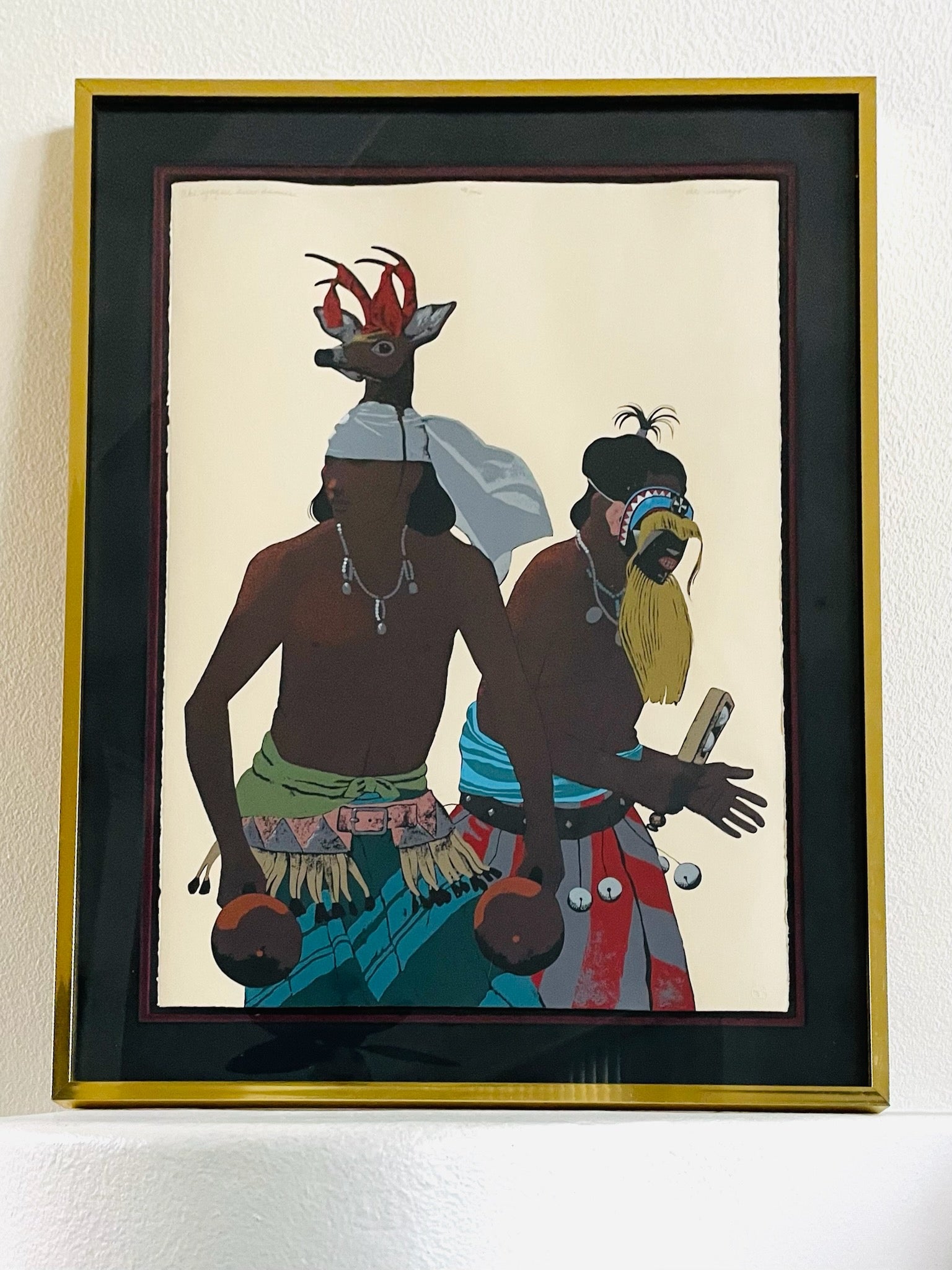 Louis De Mayo Signed Serigraph Limited Edition The Yaqui Deer Dancer