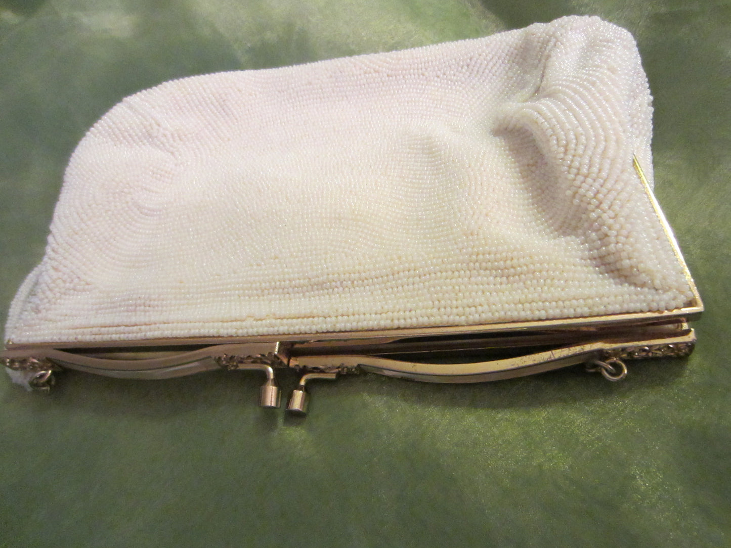 White Beaded Purse Broadway Department Store Japan Exclusive