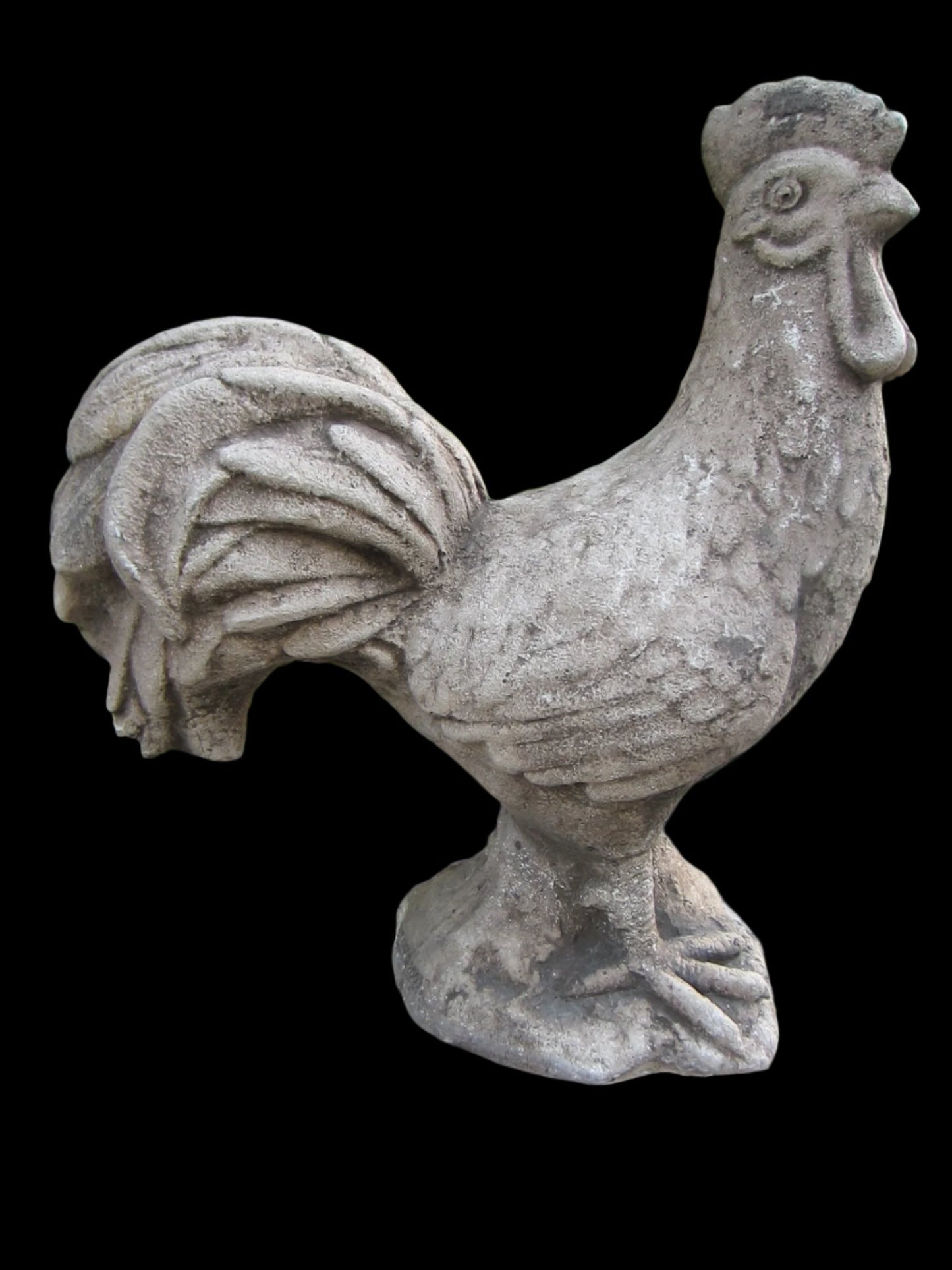 Cement Garden Sculpture Signature Rooster Architectural Decor