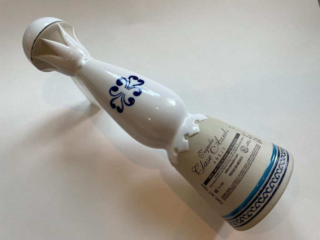 Tequila Clase Azul Anejo Mexican Ceramic Bottle