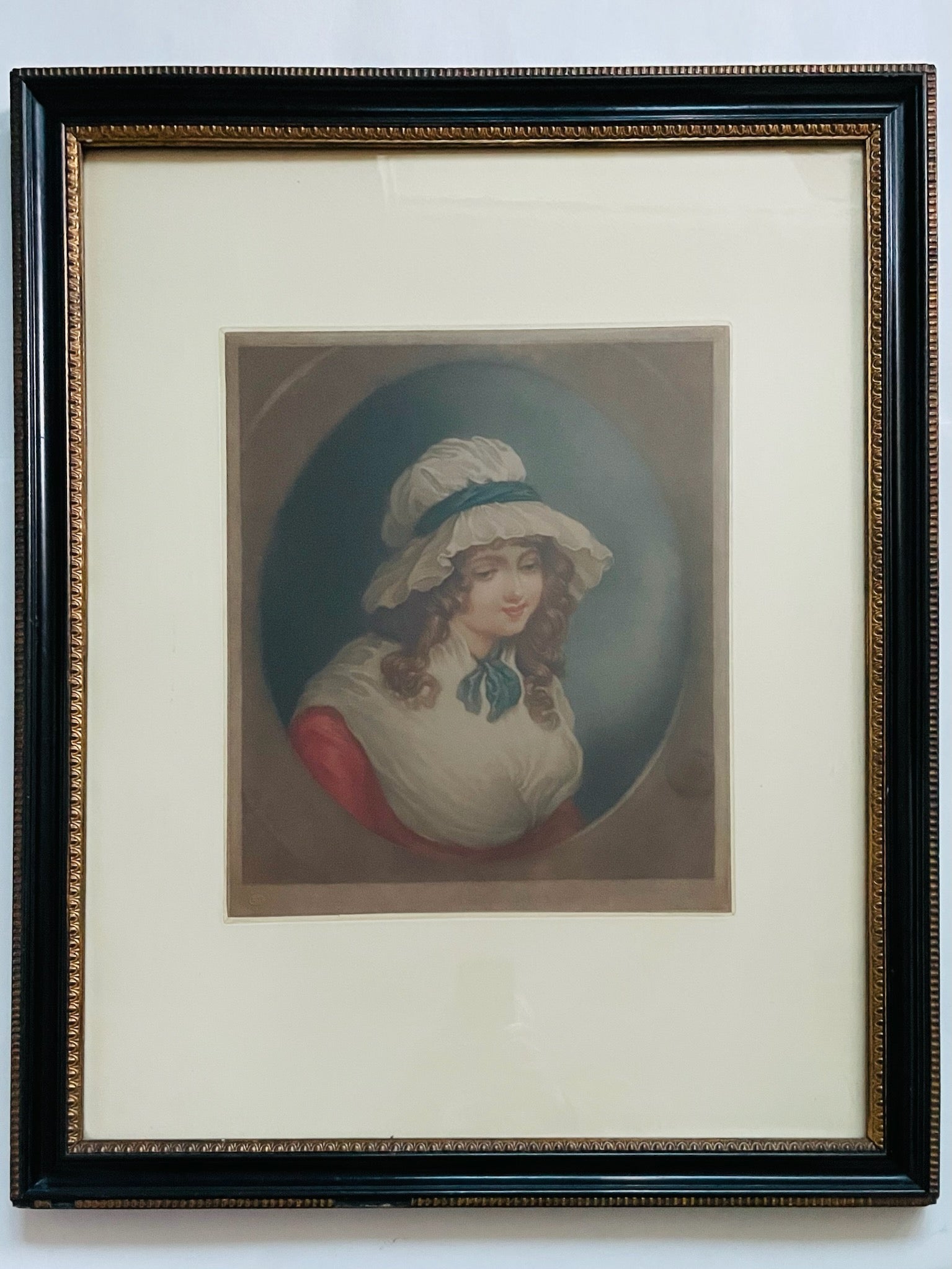 Susie Mezzotint Portrait Howard Greenhead After George Morland Provenanced