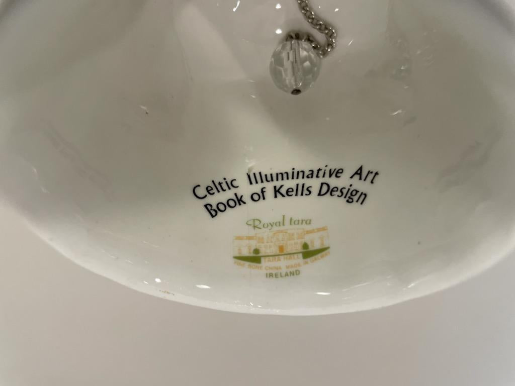 Celtic Illuminative Art Book of Kells Design Royal Tara Ireland Bone China Bell