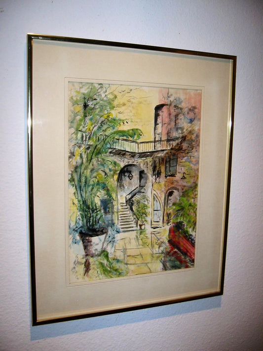 Catharina Van De Graaf Courtyard Watercolor Artist Biography - Designer Unique Finds 
 - 2