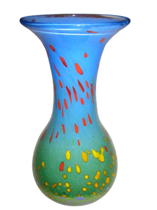 Mad 98 Contemporary Blown Tapered Glass Vase 