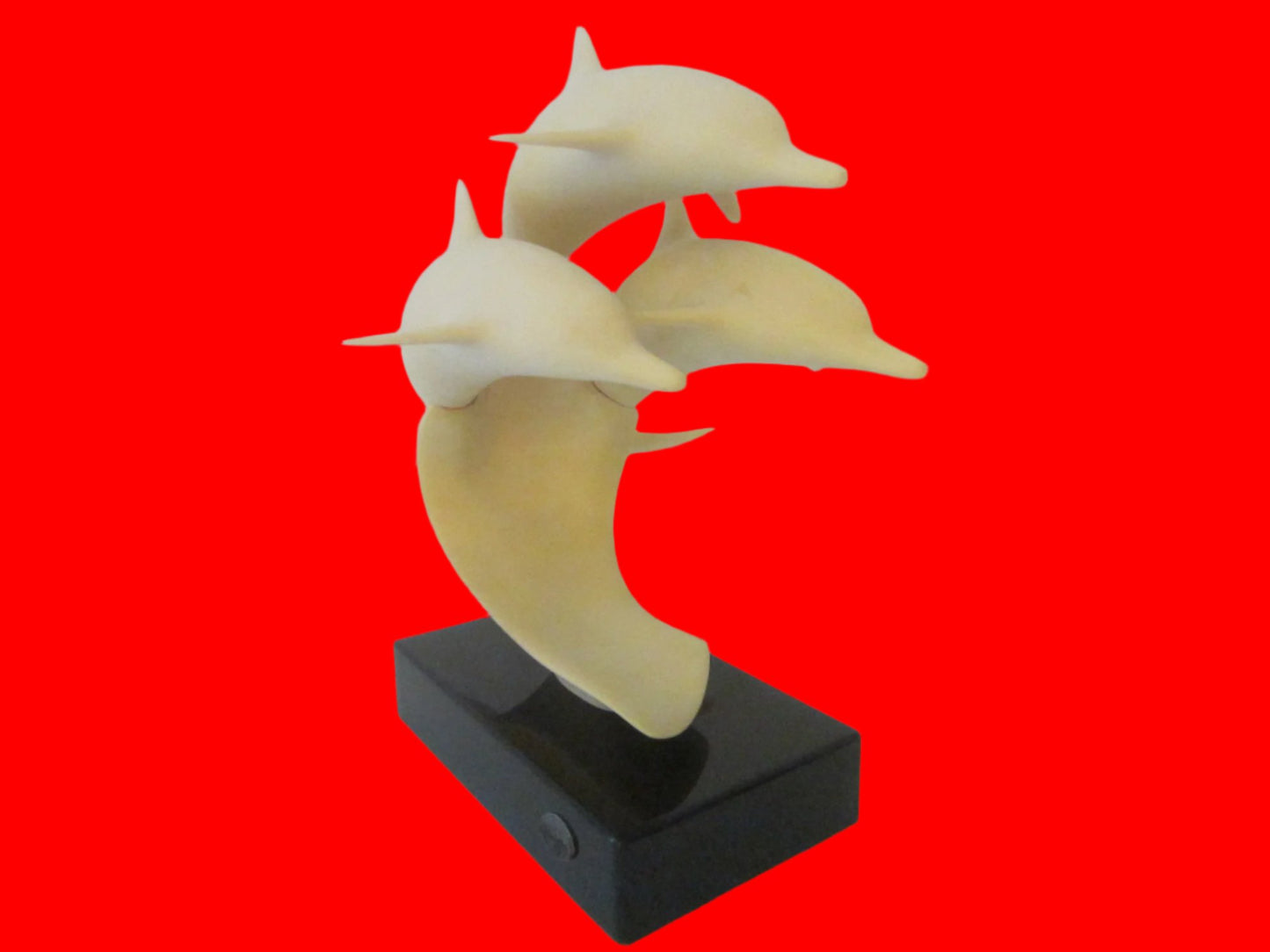 John Perry Three Dolphins Mid Century Modern Sculpture - Designer Unique Finds 