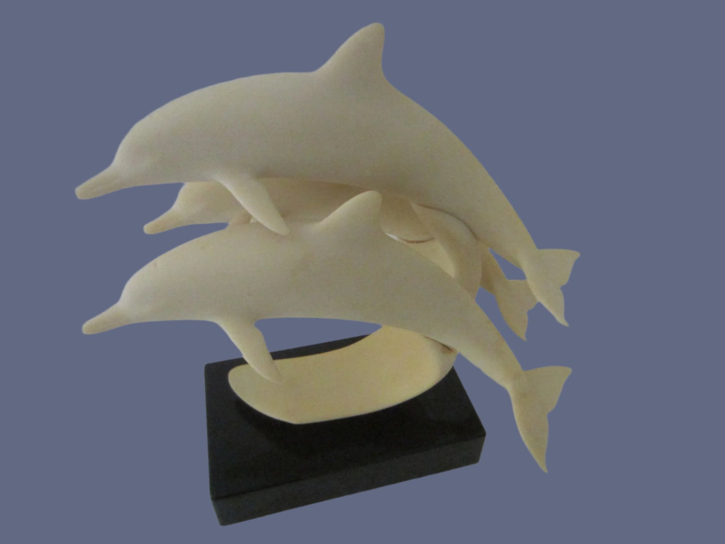 John Perry Three Dolphins Mid Century Modern Sculpture - Designer Unique Finds 