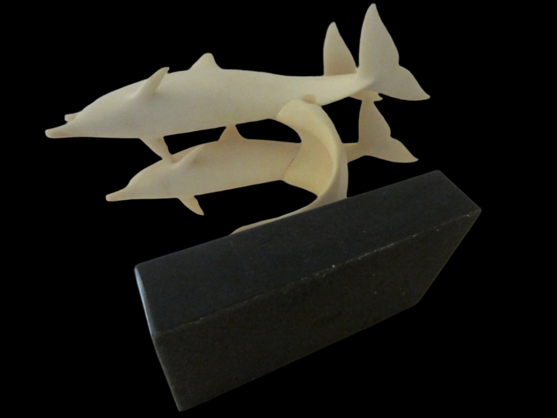 John Perry Three Dolphins Mid Century Modern Sculpture - Designer Unique Finds 