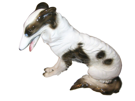 Cuernavaca Ceramic Seated Dog Hand Crafted Painted Signed By Artist - Designer Unique Finds 
 - 1