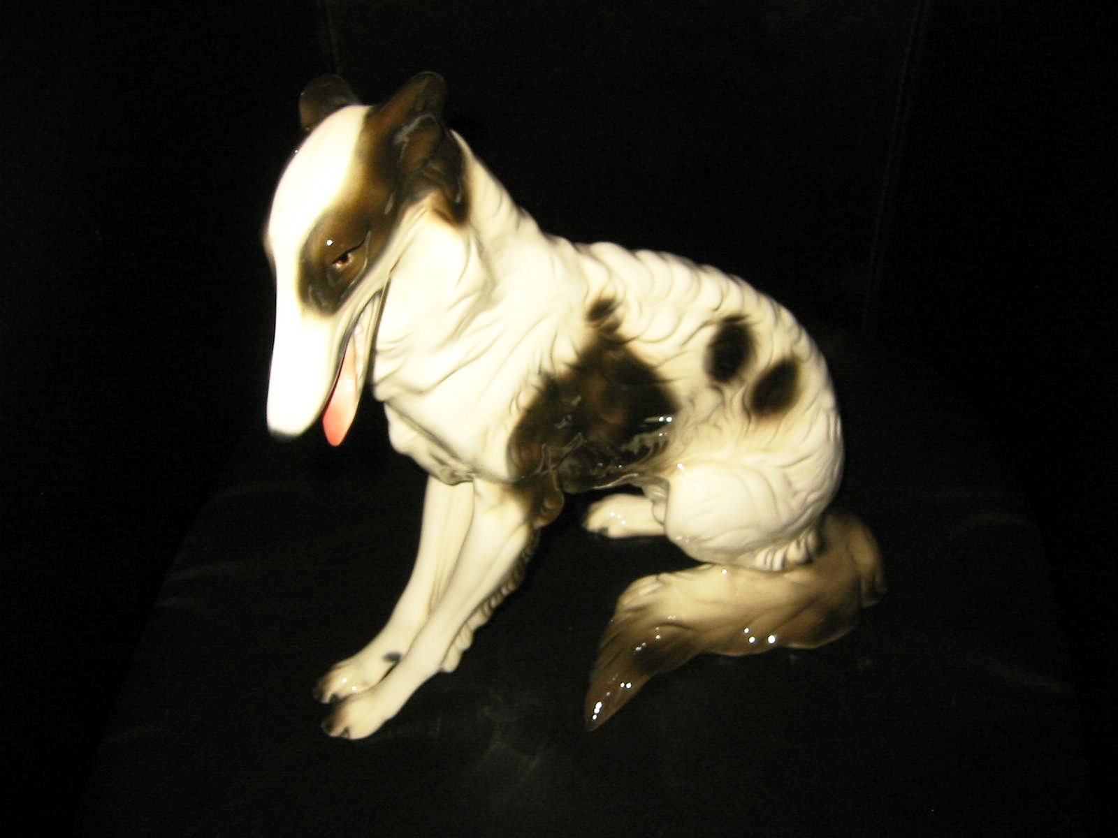 Cuernavaca Ceramic Seated Dog Hand Crafted Painted Signed By Artist - Designer Unique Finds 
 - 3