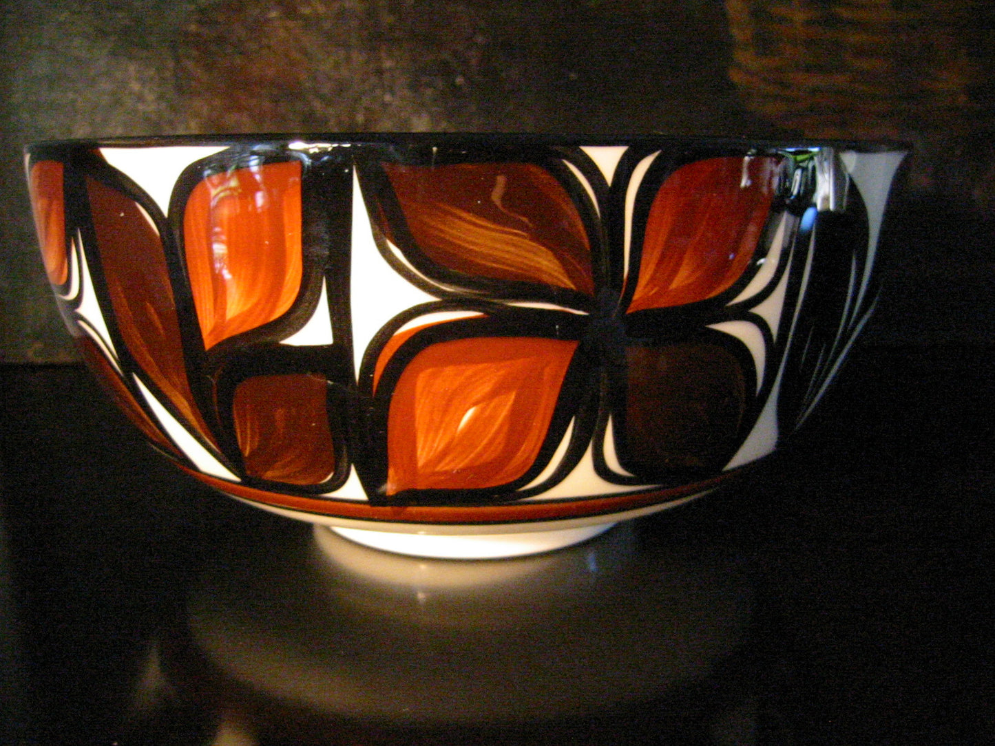 Hawaii Lei Ceramic Bowl Hand Crafted Signed Decorated Glazed - Designer Unique Finds 
 - 3