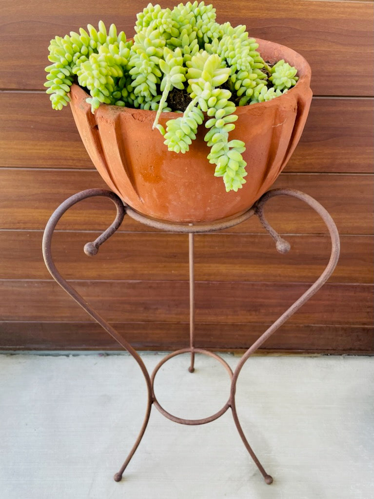 Architectural Metal Tripod Planter Stand