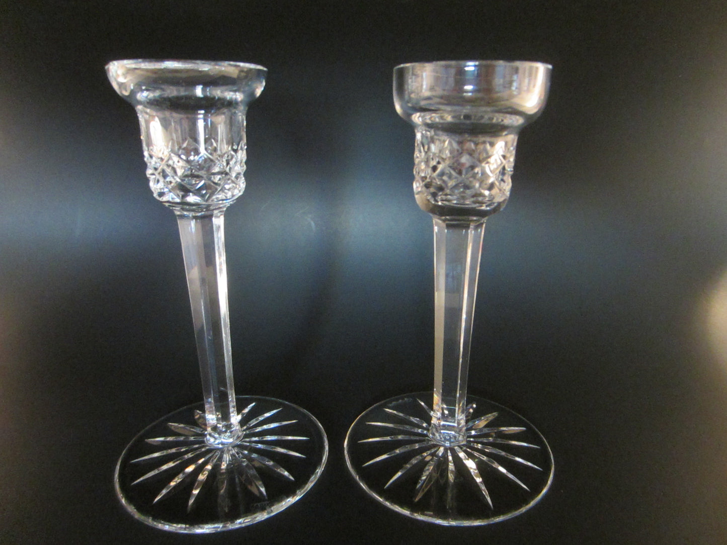 Waterford Pair Of Crystal Candlesticks