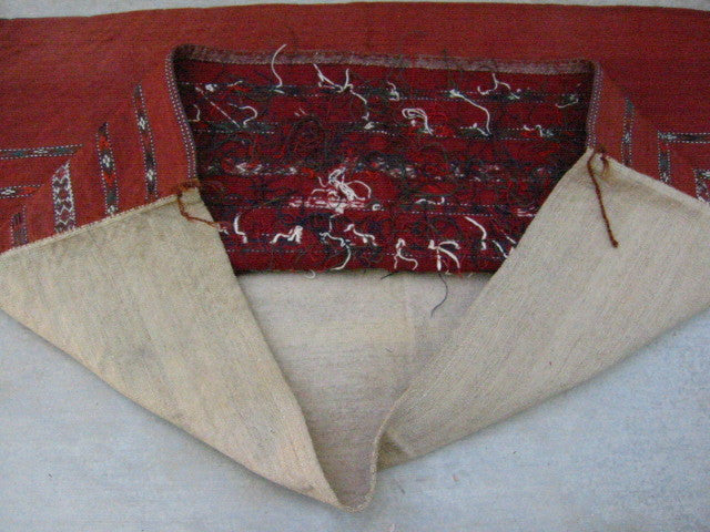 Russian Jajim Suzani Hand Sewn Tribal Textile Pillow - Designer Unique Finds 